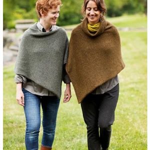 HandKnit made by me 100% Alpaca poncho.